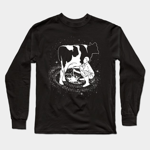 Milky Way Long Sleeve T-Shirt by caffeinart